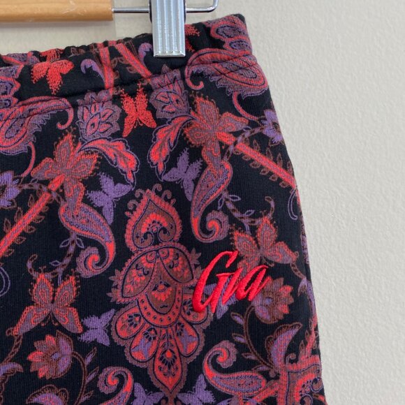 I.Am.Gia Tatiana 2.0 Jogger Sweatpants Black Paisley Black Purple Red - Picture 10 of 13